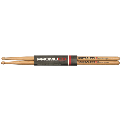 Promuco 18017A American Hickory 7A Drumsticks, Wood Tip, 39.7cm Length, 1.4cm Diameter — view 3