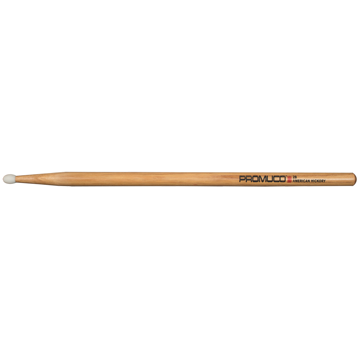 Promuco 1801N2B American Hickory 2B Drumsticks with Nylon Tip — view 2