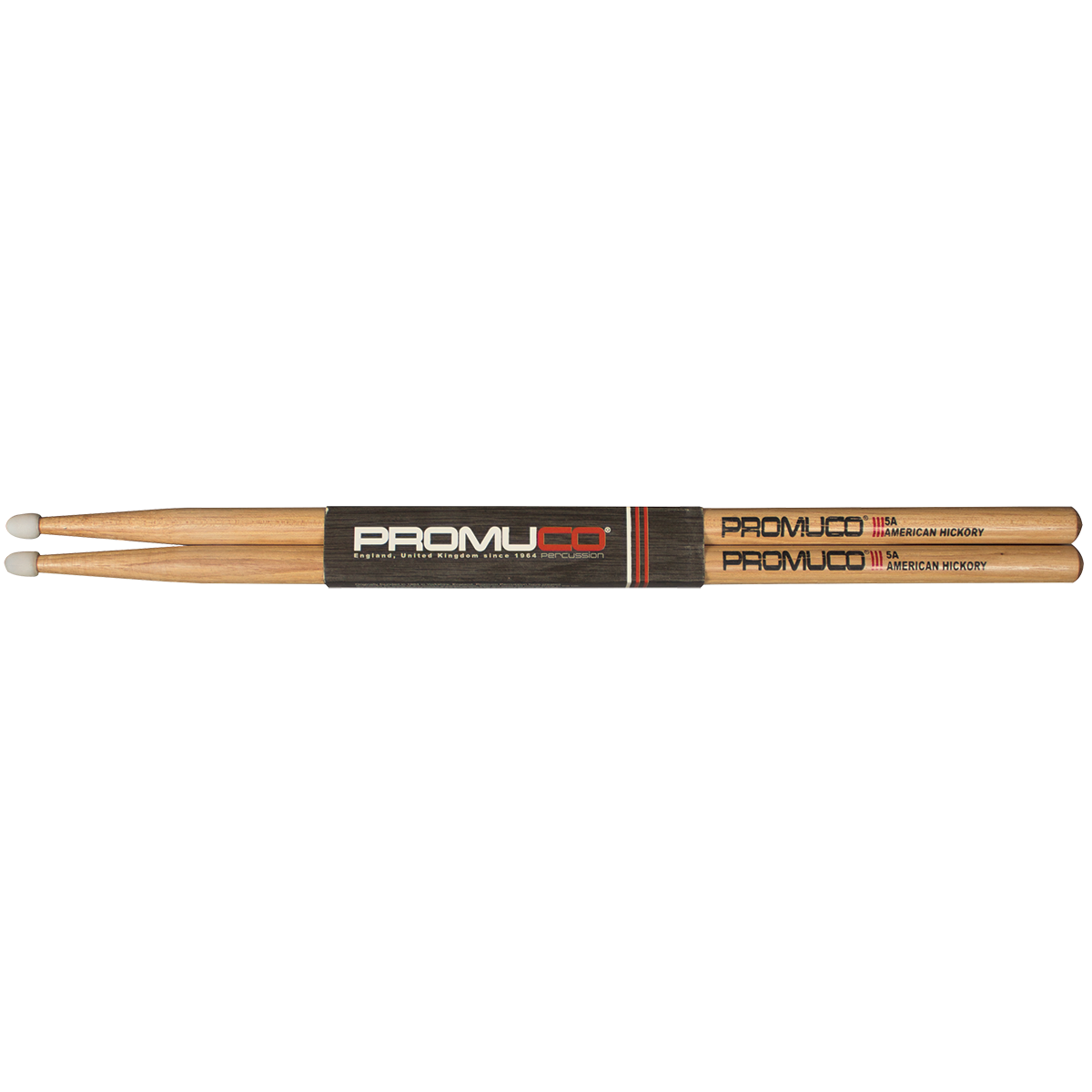 Promuco 1801N5A American Hickory 5A Drumsticks with Nylon Tip — view 3