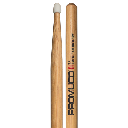 Promuco 1801N7A American Hickory 7A Drumsticks with Nylon Tip