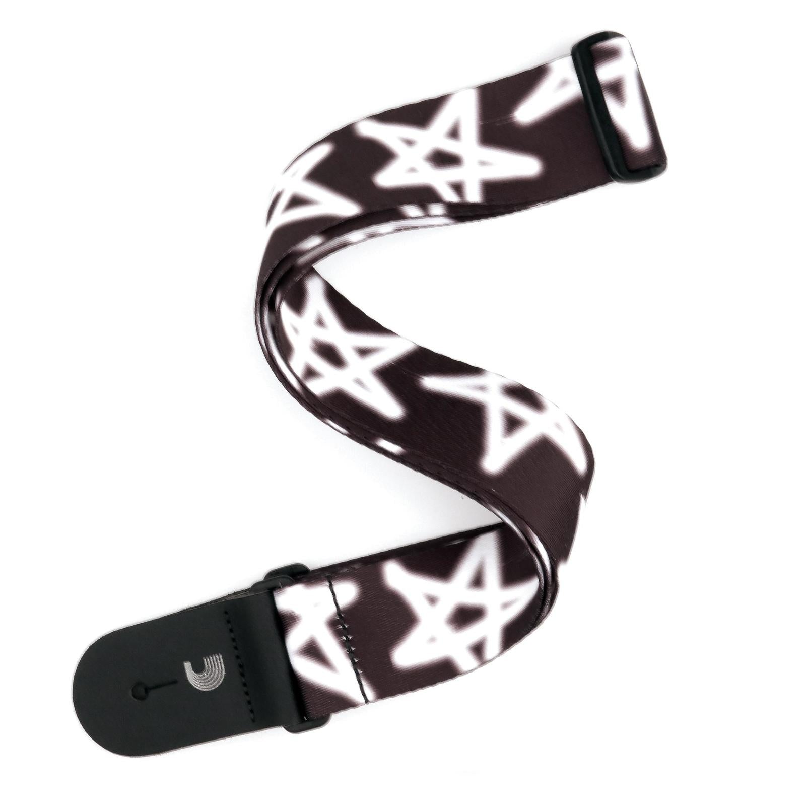 Polyester Guitar Strap, Graffiti Stars, by D'Addario