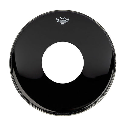 Remo P3-1020-CH Powerstroke 3 Ebony 20" Bass Drum Front Head with 8" Centre Hole