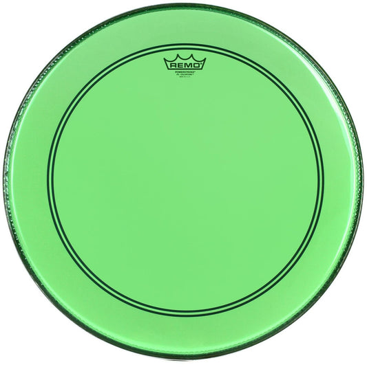 Remo 20" Powerstroke 3 Colortone Green Bass Drum Head