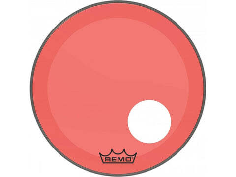 Remo P3-1320-CT-RDOH Powerstroke 3 Colortone Red - 20" w/ 5" hole