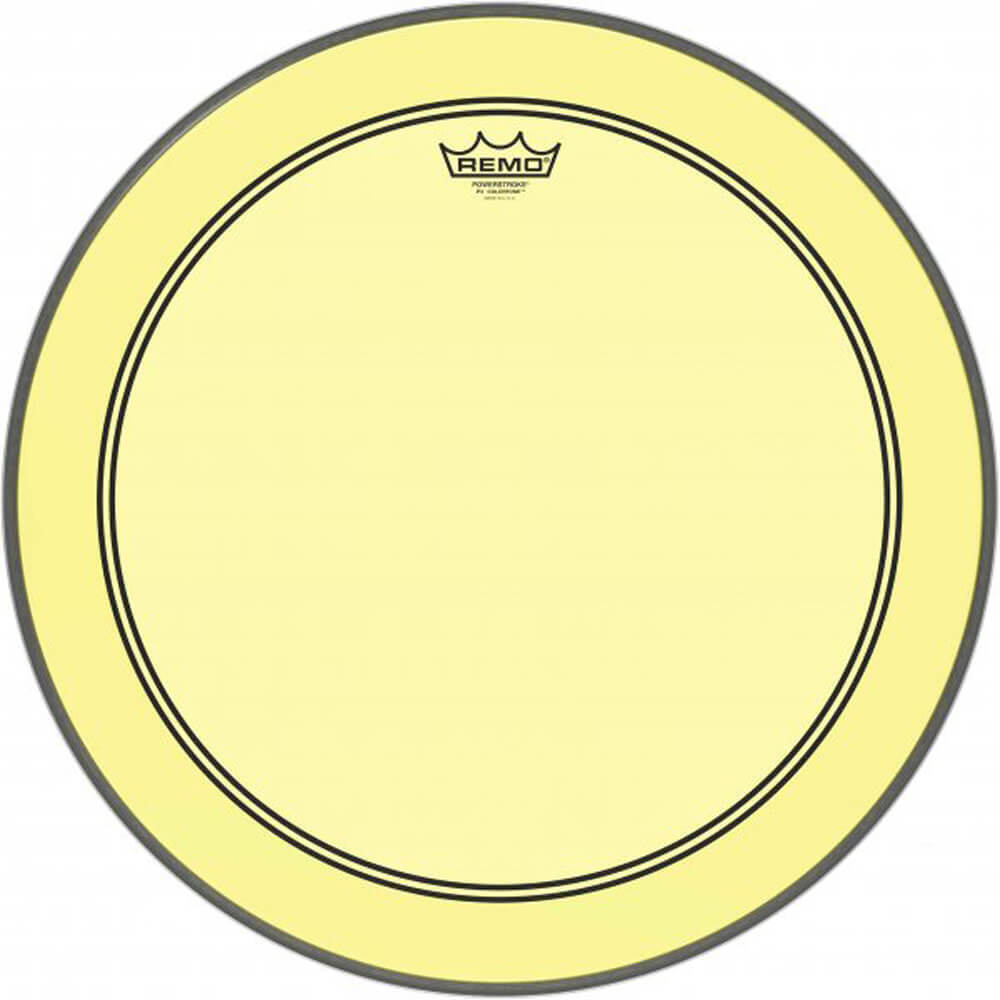 Remo 20" Powerstroke 3 Colortone Yellow Bass Drum Head