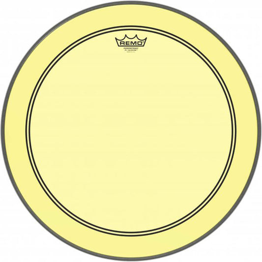 Remo 20" Powerstroke 3 Colortone Yellow Bass Drum Head