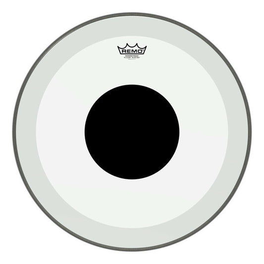 Remo 22" Clear Powerstroke 3 Black Dot Bass Drum Head
