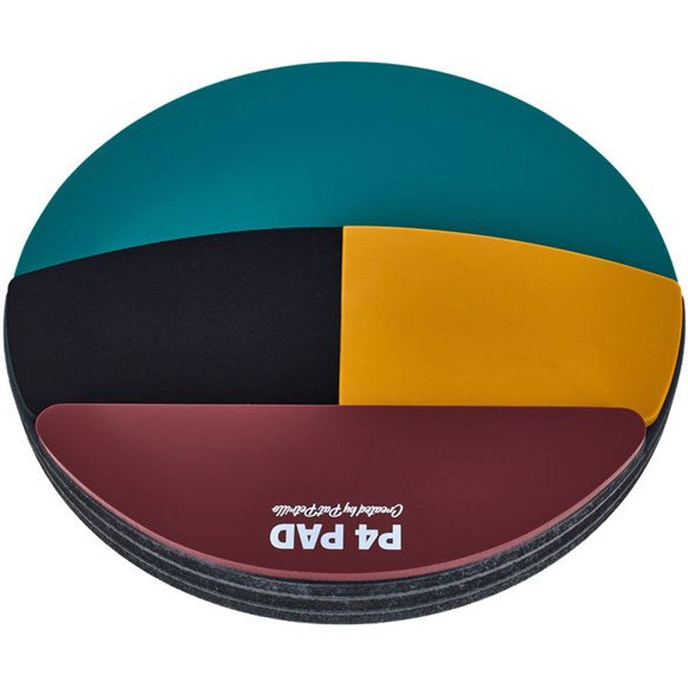Pat Petrillo P4 Multi-Surface Practice Pad - 12" Diameter, 4 Surfaces, Silicone & Rubber, Portable Drumming Tool — view 3