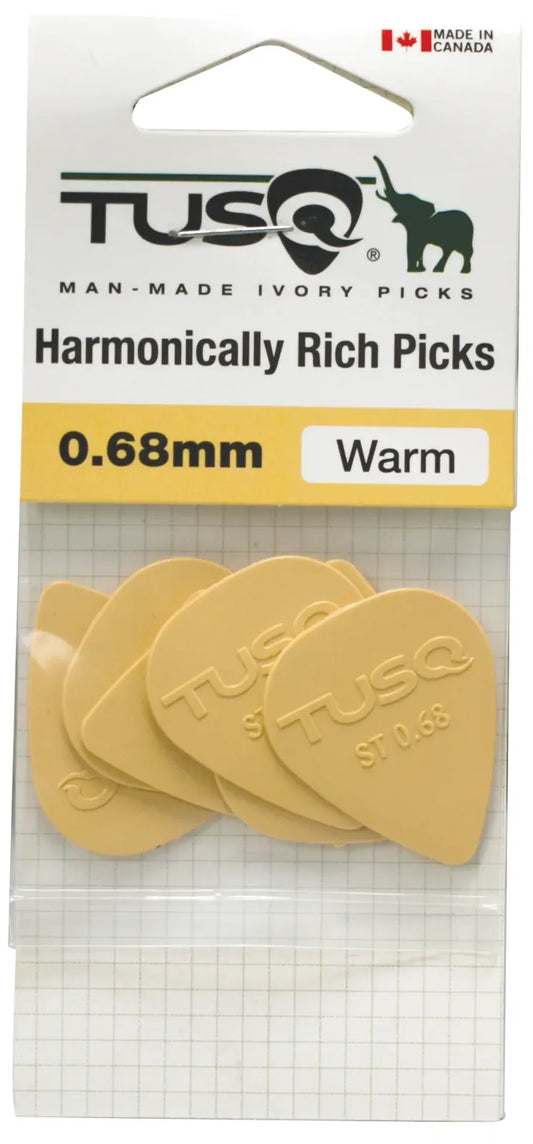 Graph Tech 0.68MM Standard Warm Tone Vintage Guitar Picks, Pack of 6
