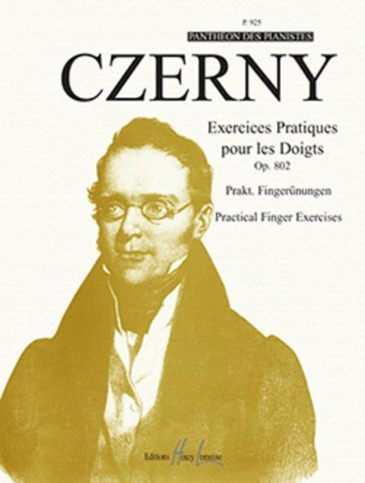 Czerny - Exercices Pratiques Op 802 Finger Excercises Softcover Book (Piano)
