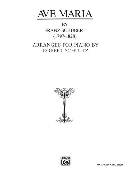 Ave Maria Piano Sheet Music