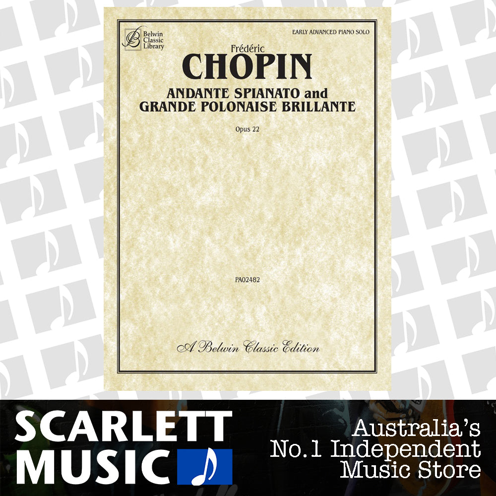 Andante Spianato Grande Polonaise for Piano Sheet Music — view 2