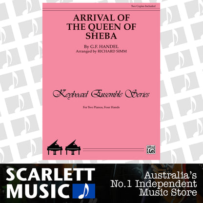 Arrival of the Queen of Sheba Piano Sheet Music Intermediate 2P4H — view 2