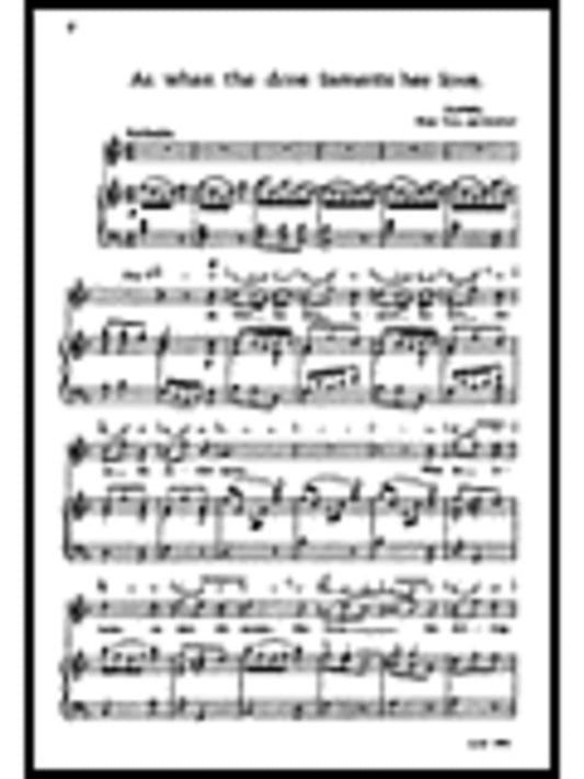 As When The Dove Laments Her Love Sop/Piano Book