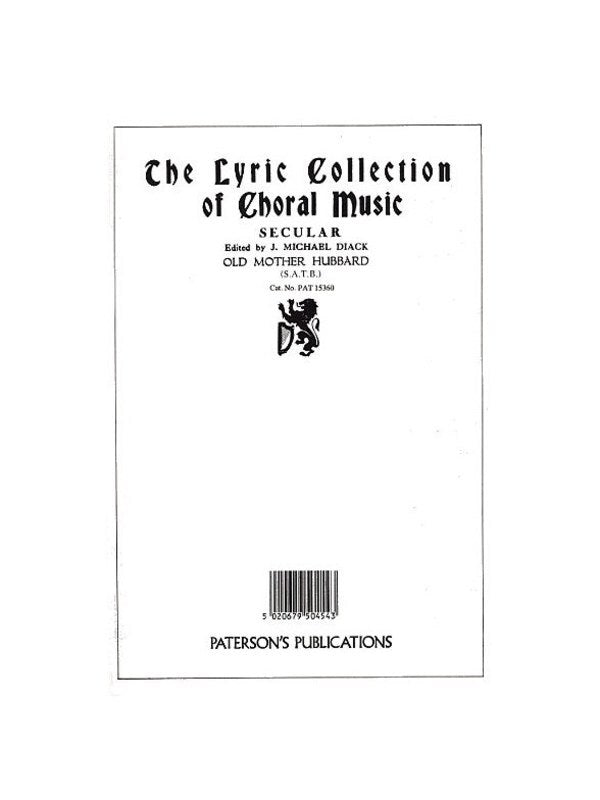 Hutchinson Old Mother Hubbard SATB