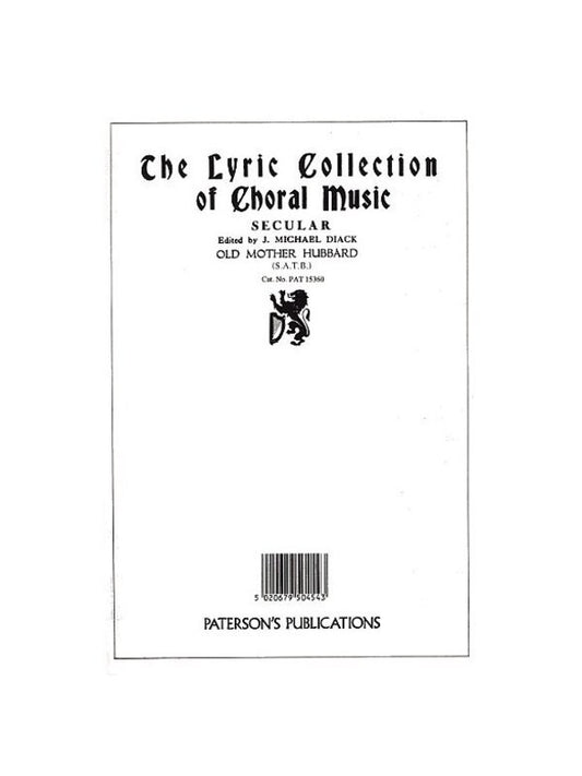 Hutchinson Old Mother Hubbard SATB