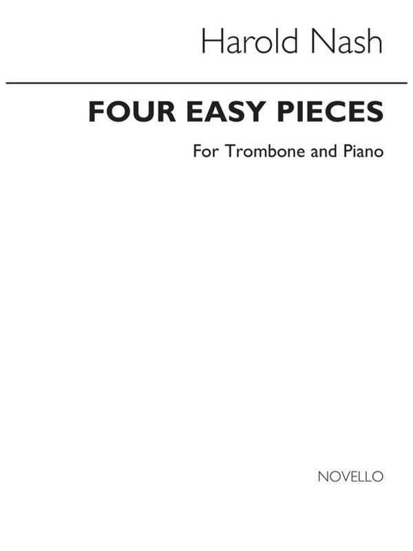 Nash 4 Easy Pieces Trombone And Piano Book