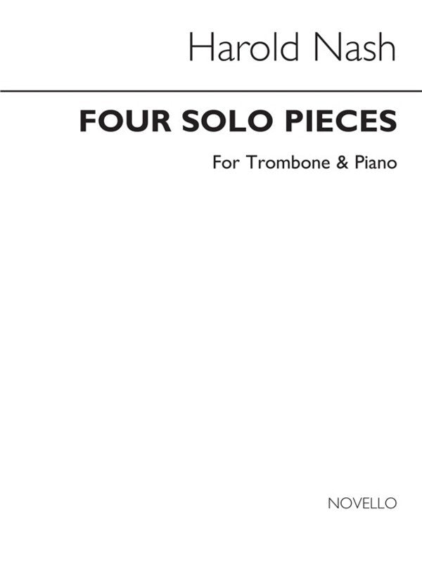Nash 4 Solo Pieces Trombone And Piano(Arc) Book