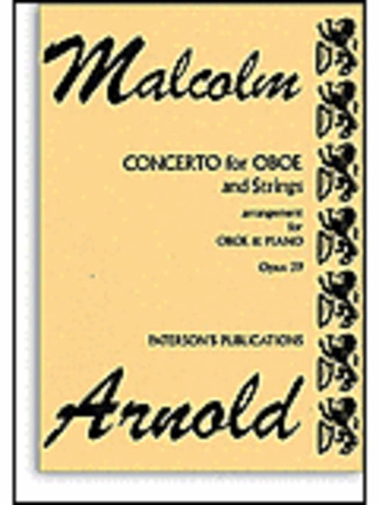 Arnold - Concerto Op 39 Oboe/Piano (Softcover Book)