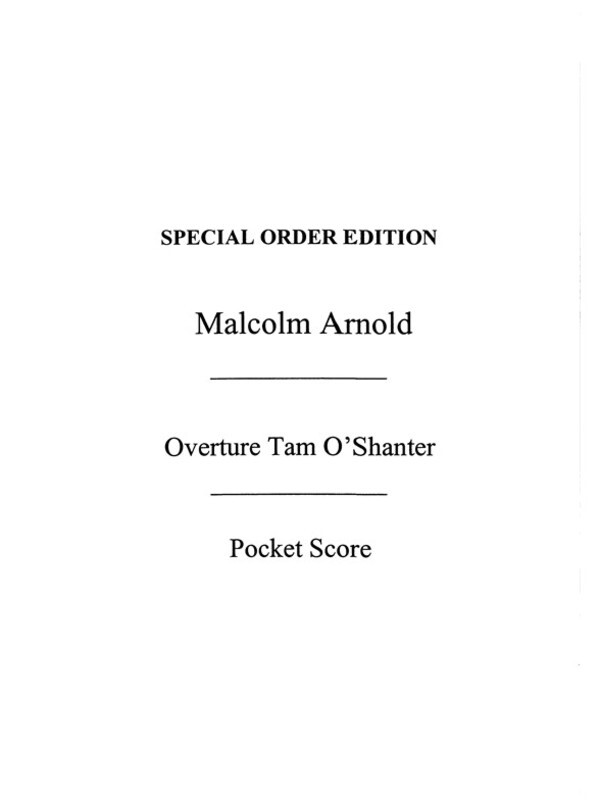 Arnold Tam O Shanter Op.51 P/Score(Arc)