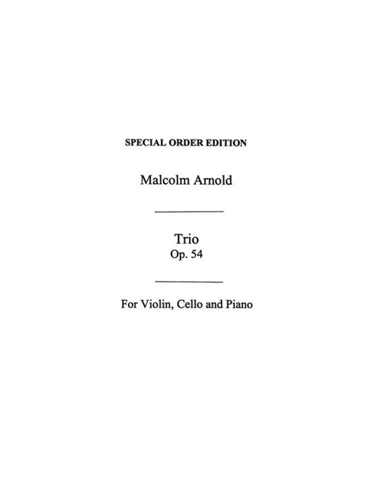 Arnold Piano Trio Op54 Score/Pts(Arc) Book