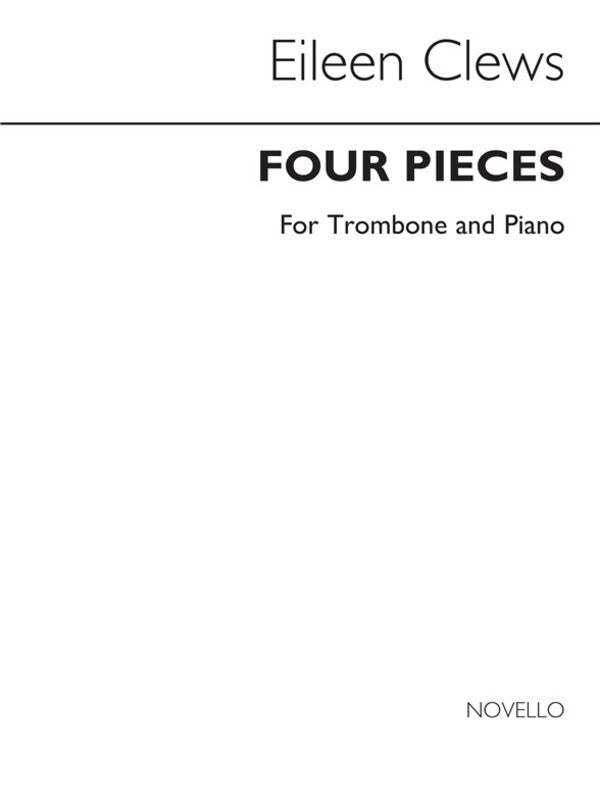 Clews 4 Pieces Trombone And Piano Book