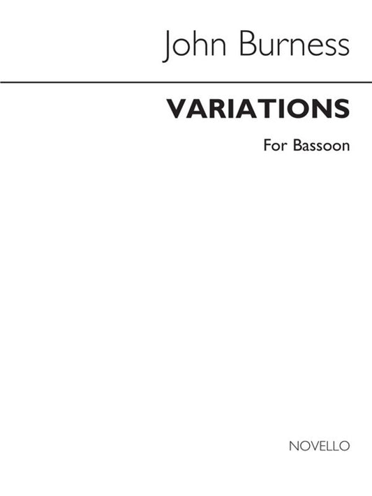 Burness Variations Solo Bassoon(Arc) Book