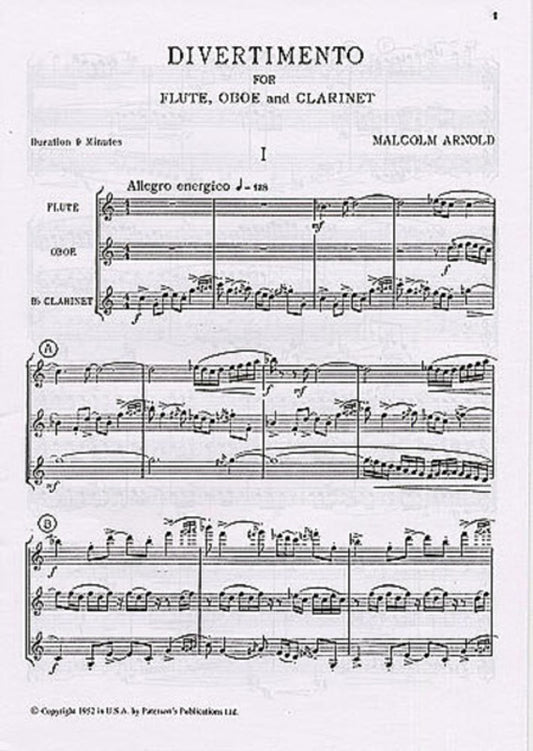 Arnold Divertimento Score