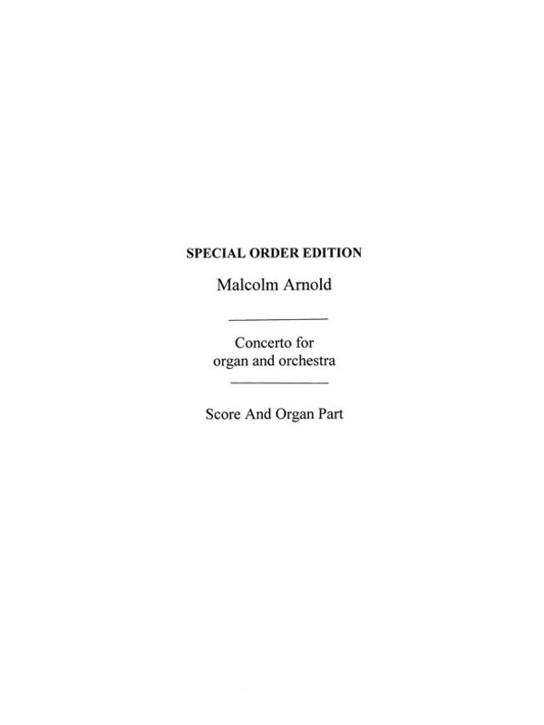 Arnold Organ Concerto Op.47 Book