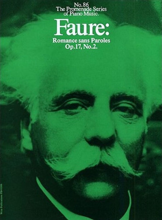 Faure: Romance Sans Paroles Op 17 No 2 Piano Book