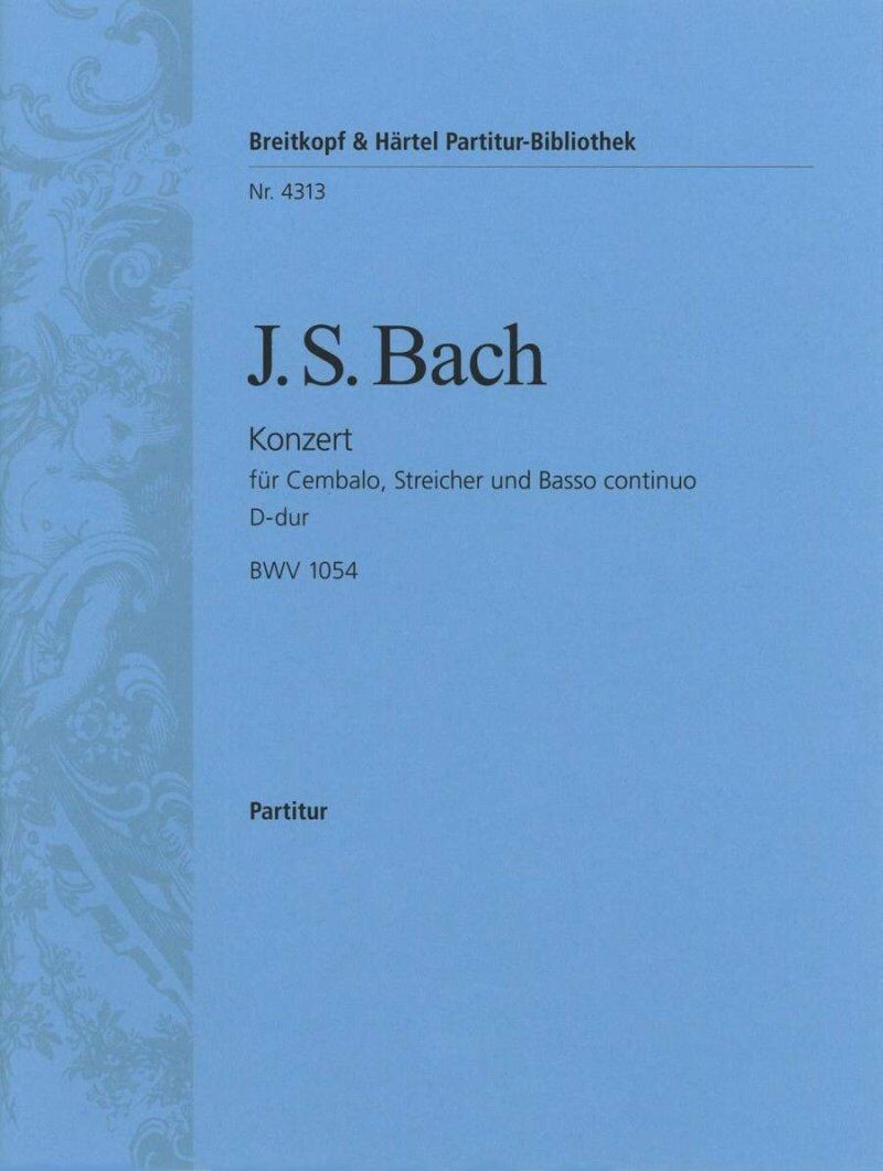 Bach Harpsichord Concerto in D Major BWV 1054 Full Score 28 Pages