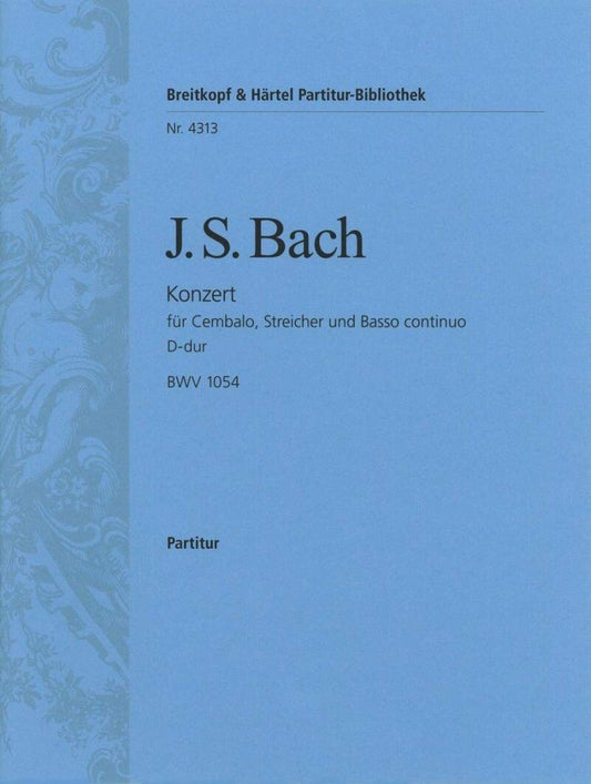 Bach Harpsichord Concerto in D Major BWV 1054 Full Score 28 Pages