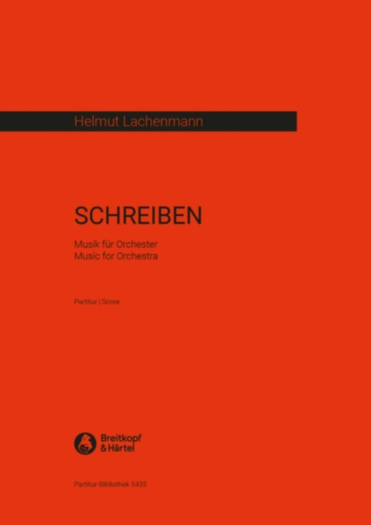 Lachenmann - Schreiben Music For Orchestra Full Score Score