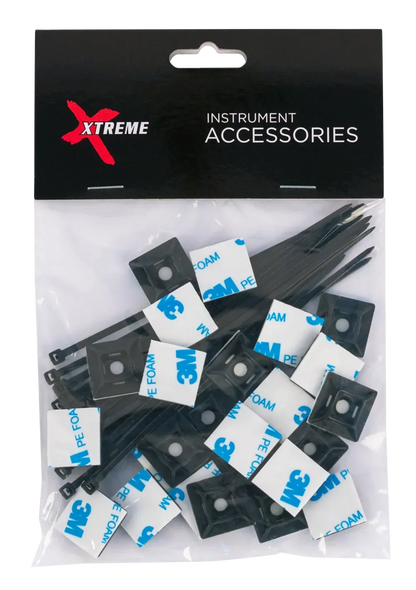 Xtreme Cable Management Kit for Pedal Boards with Ties and Mounts — view 2