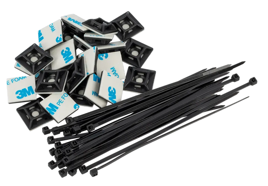 Xtreme Cable Management Kit for Pedal Boards with Ties and Mounts