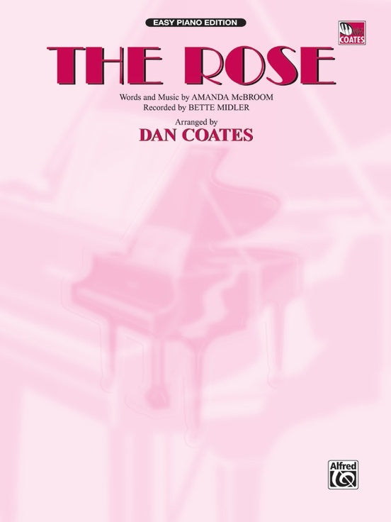 The Rose Easy Piano Arrangement by Dan Coates
