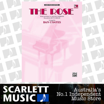 The Rose Easy Piano Arrangement by Dan Coates — view 2