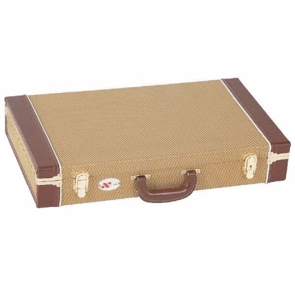 Vintage Style Guitar Effects Pedal Road Case Tweed Covered Tan