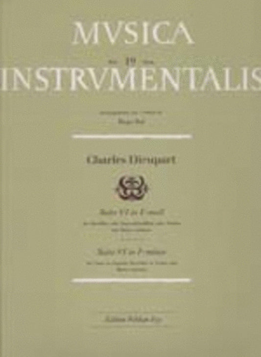 Suite No 6 F Min Des Or Violin/Piano Book