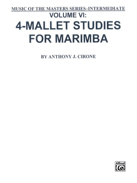 Mallet Studies 4 For Marimba Book 6