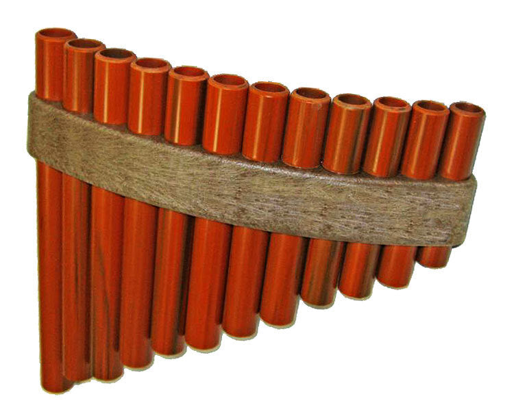 Opus Percussion 12-Hole Handmade Pan Flute with Storage Cover - Diatonic Scale, ABS Material, Slightly Tunable