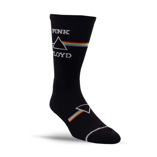 Perris Licensed Pink Floyd Dark Side of the Moon Large Crew Socks - Black (1 Pair) — view 2