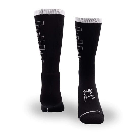 Perris Licensed Pink Floyd "The Wall" Large Crew Socks in Black - 1 Pair — view 3