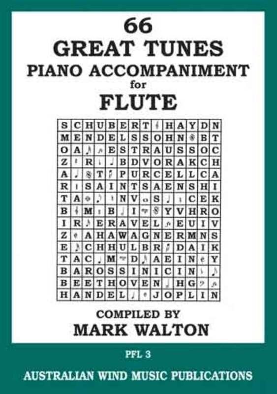 66 Great Tunes Piano Accompaniment for Flute by Mark Walton