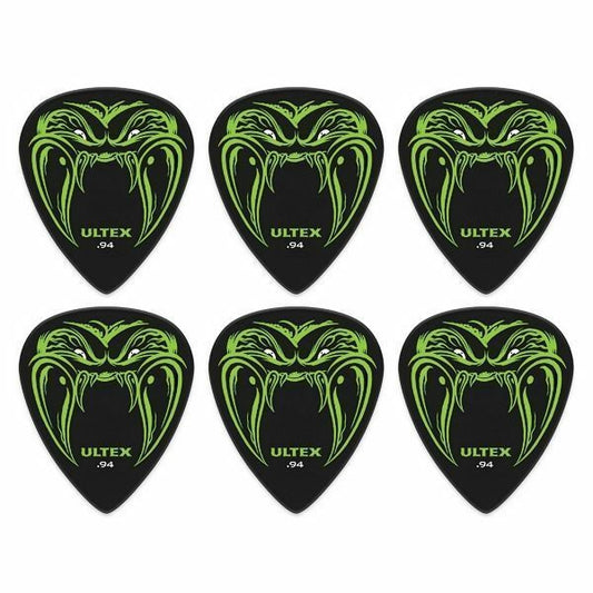 6 x Jim Dunlop JAMES HETFIELD Black Fang 0.94mm Ultex Guitar Picks Metallica