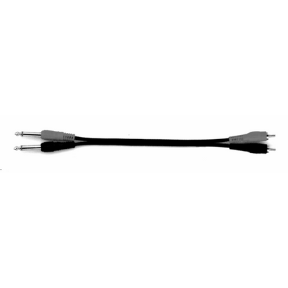 UXL 2 Meter 2x 6.3mm Male Jacks to 2x RCA Patch Cable — view 2