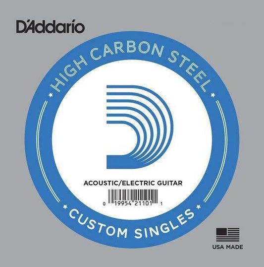 10 x D'Addario PL013 Single Plain Steel .013 Acoustic or Electric Guitar Strings