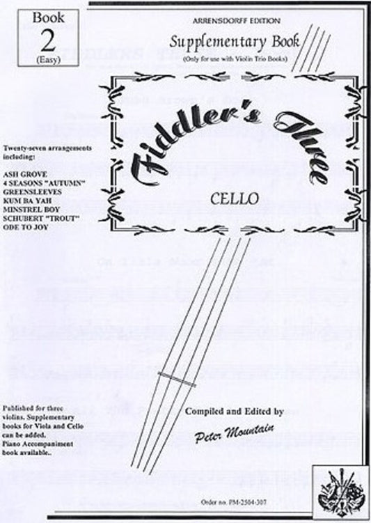 Fiddlers Three Book 2 Cello Supp. Book