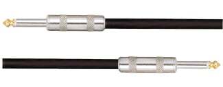 Australasian PM71B 001 Ft Patch Lead Black Rock Lead Chrome Stringaigh