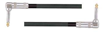 Australasian PM81B 001 Ft Patch Lead Black Rock Lead 2 Right Angle